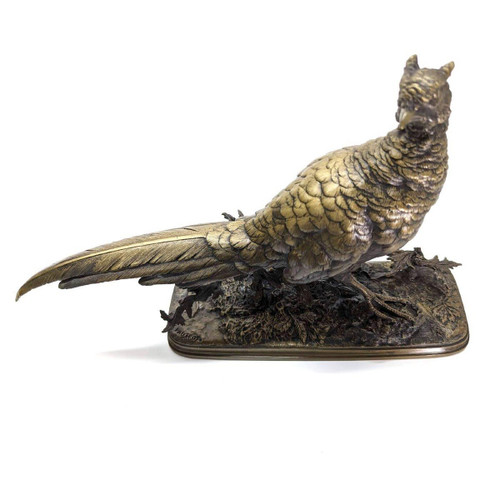 Ferdinand Pautrot Rare Model Of The Standing Pheasant 19th Century