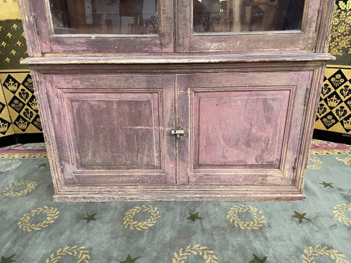 Vitrine - Buffet - Vaisselier - Bibliothèque Patine Ancienne