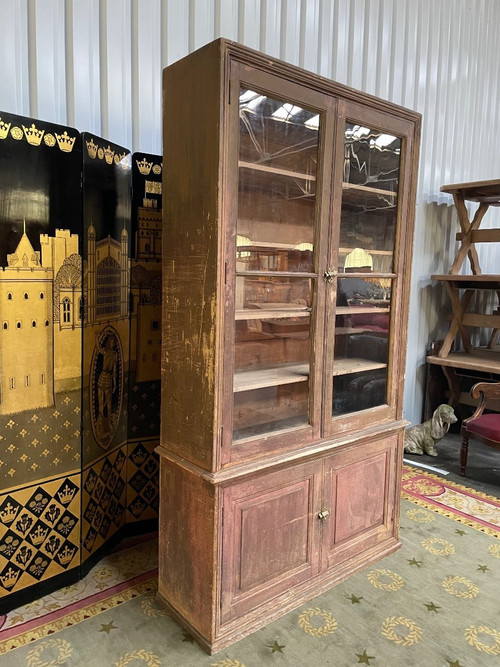 Vitrine - Buffet - Vaisselier - Bibliothèque Patine Ancienne