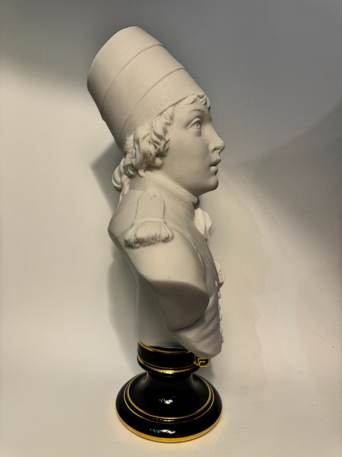 Bisque bust of SEVRES "BARRA" dated 1877