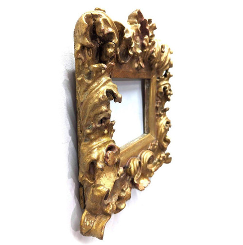 Venetian Frame In Golden Wood, 17th Century