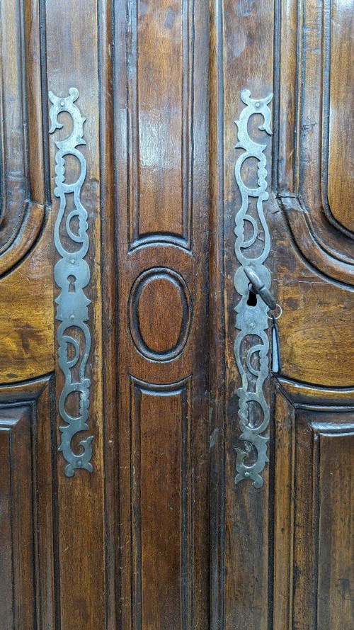 Facciata Credenza Luigi XV, XVIII Secolo In Noce