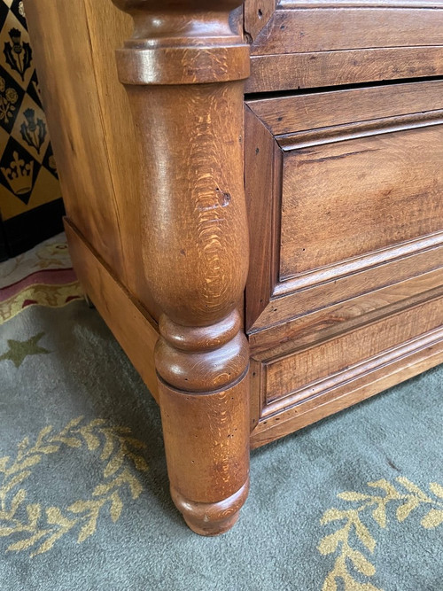 Empire walnut chest of drawers