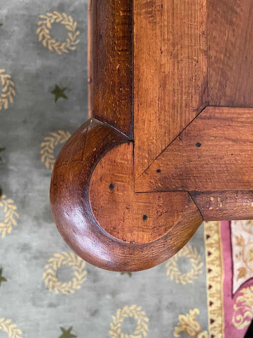 Empire walnut chest of drawers