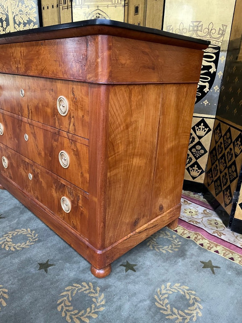 Empire elm chest of drawers