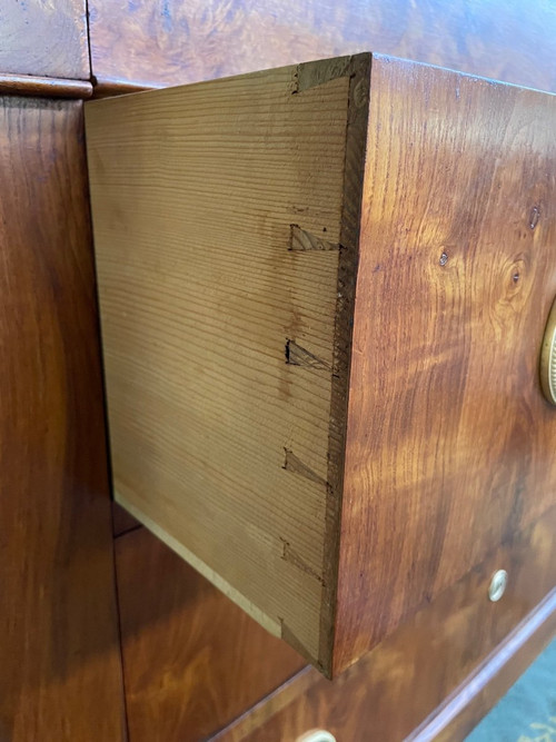 Empire elm chest of drawers