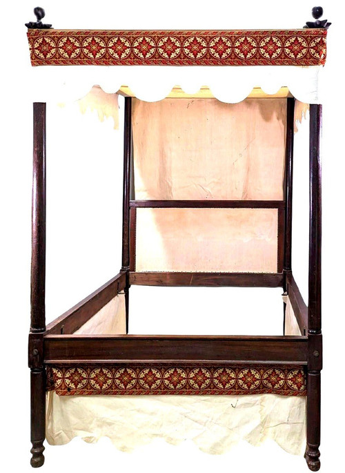 Renaissance Style Four-Poster Bed, 19th Century