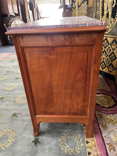 Art Nouveau cherrywood chest of drawers