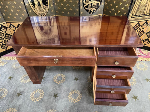 Art Deco Mahogany Desk