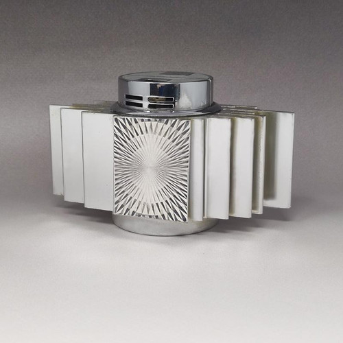 Magnifique briquet de table des années 1960 par Sarome en aluminium.