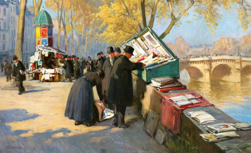 Henri Alphonse BARNOIN, Parigi, i librai usati di Pont-Neuf