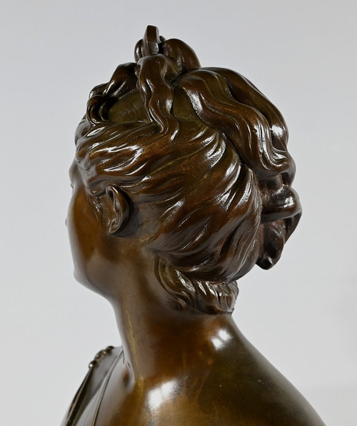 Bronze “Diane the Huntress”, after Houdon – Late 19th century