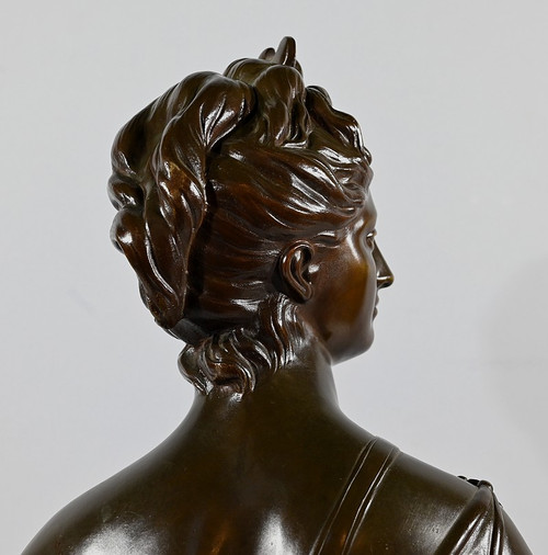 Bronze “Diane the Huntress”, after Houdon – Late 19th century