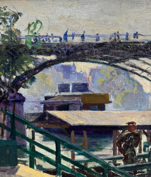 Jean Hippolyte Marchand (1883-1940) - Paris, Le Pont Des Arts, 1906