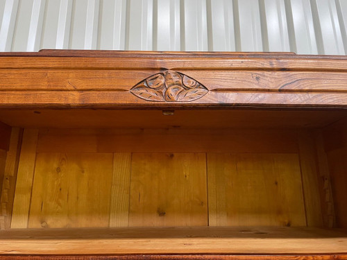 Art Deco Elm Sideboard - Craft cabinet with drawers