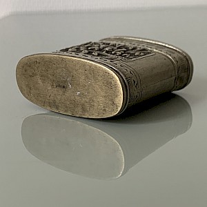 Silver Alloy Opium Box