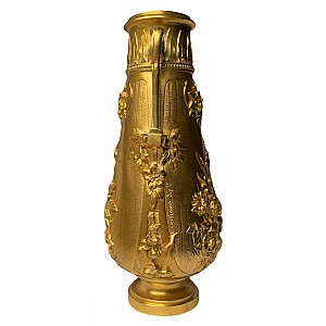 Corrieaux Gilt Bronze Baluster Vase