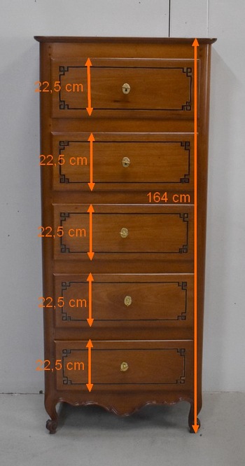 Chiffonnier en Acajou, Transition Louis XV / Louis XVI – XVIIIe