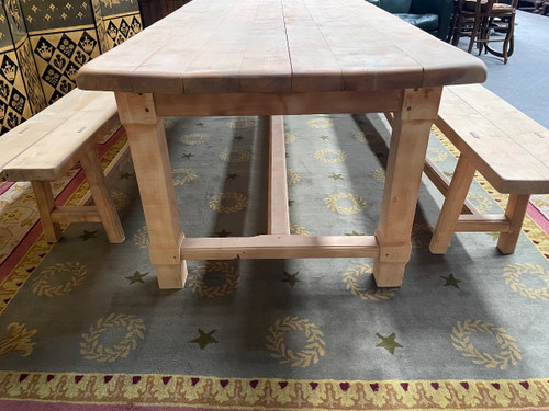 Beech Farm Table and benches