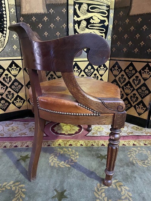 Louis Philippe Period Office Armchair