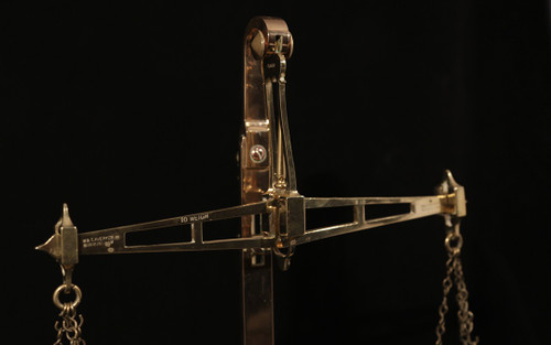 Trebuchet, confectioner's scale Brass 19th century