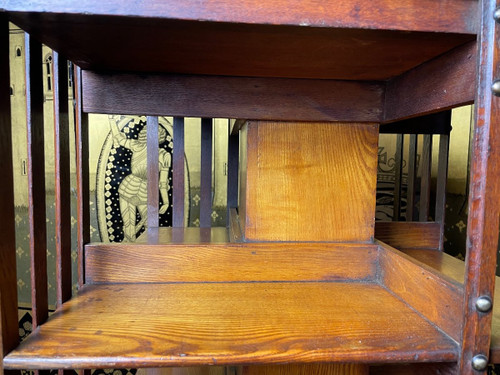 Revolving Oak Bookcase 1900