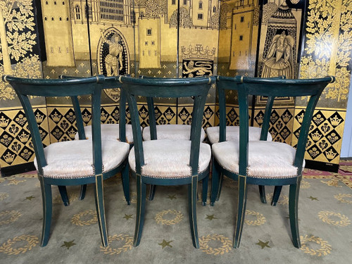 Suite Of 6 Louis XVI Style Chairs By “Maurice Hirch”