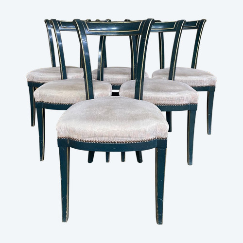 Suite Of 6 Louis XVI Style Chairs By “Maurice Hirch”