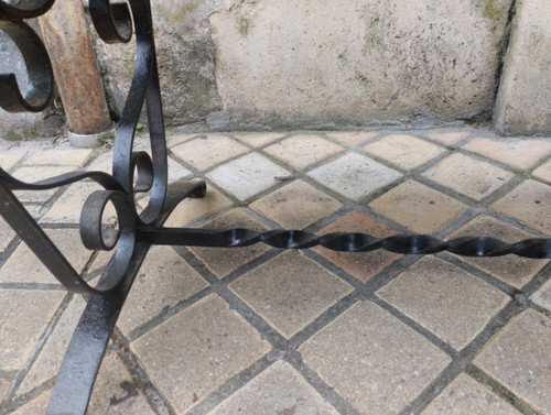 Rectangular Coffee Table - Roger Capron - Wrought Iron - Vallauris - c. 1960