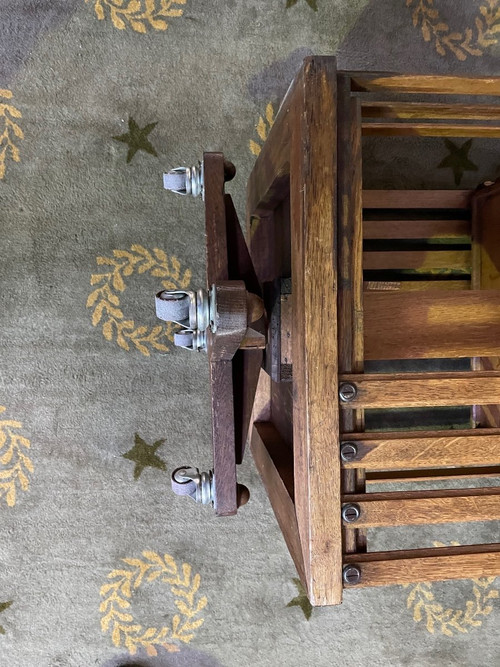 Revolving Bookcase In Solid Oak 1900