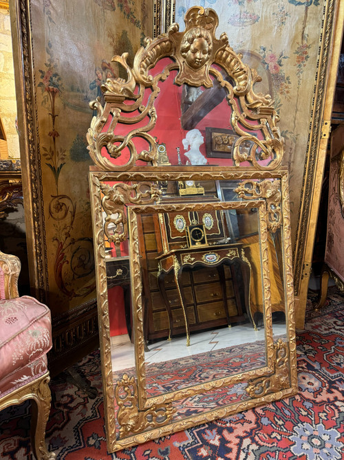 REGENCY STYLE PARCLOSED MIRROR