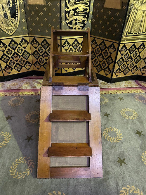 Louis XVI Library Stepladder And Bench