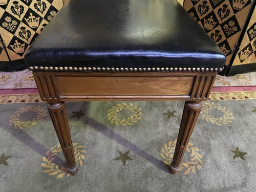 Louis XVI Library Stepladder And Bench