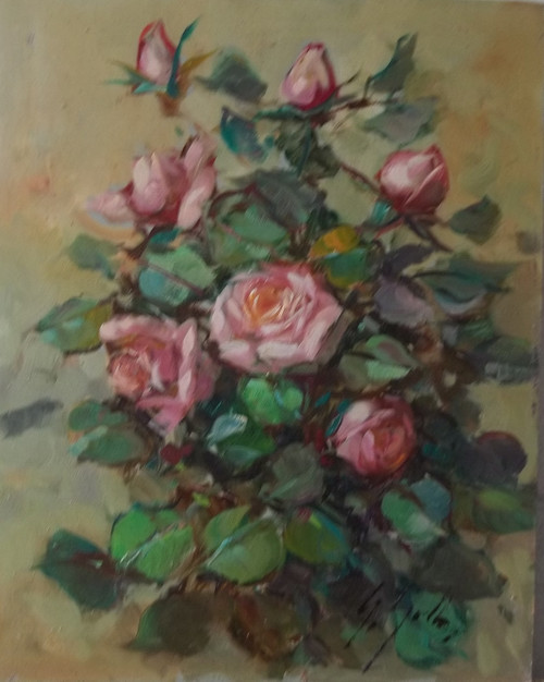 composition of roses by Gino Galliaz