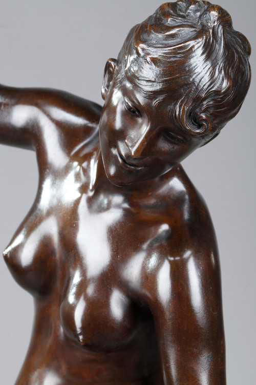 Bronzeskulptur „Venus und Liebe“