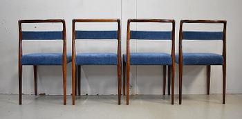 Suite of 4 Scandinavian Chairs - 1960s