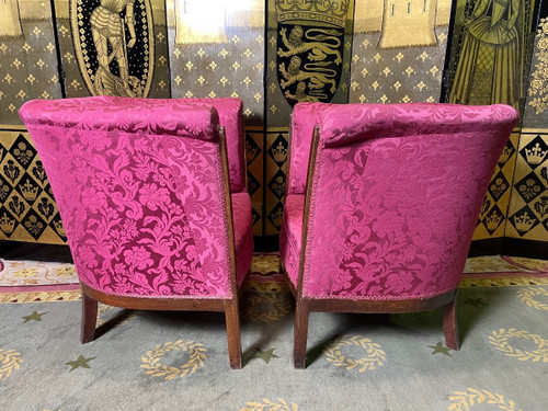 Pair Of Bergere Armchairs Art Deco period