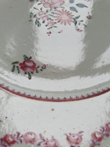 Chinese export porcelain plate from the late 18th /early 19th c