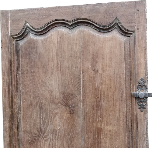 Beautiful Old Communication Door In Oak From The 18th Century Beautiful Ironwork