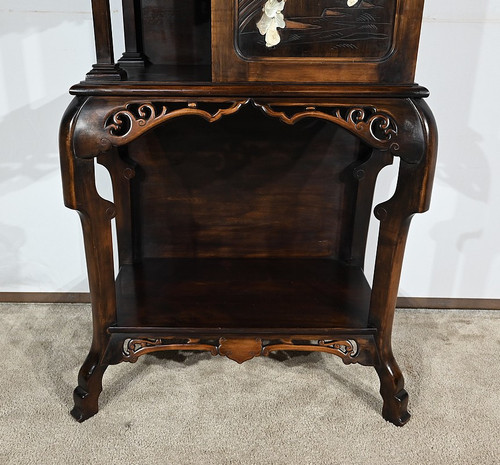 Asian cabinet in stained beech, Viardot taste – Late 19th century