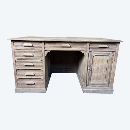 1950 Solid Oak Administrative Desk