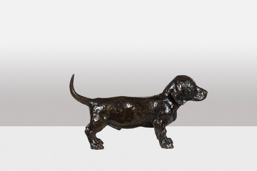 François Pompon. “Dog basset TOC”, bronze, 2006 print.