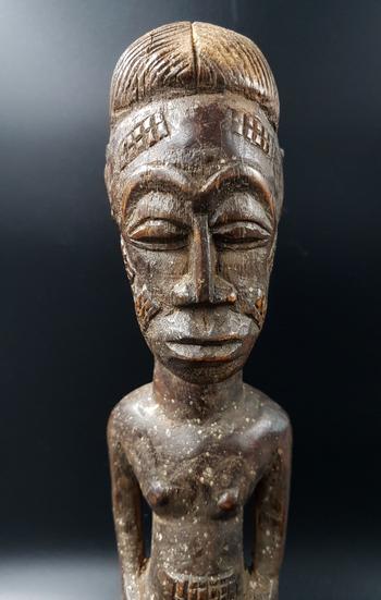 Baoulé Male Figure - Ivory Coast - Mid 20th Century