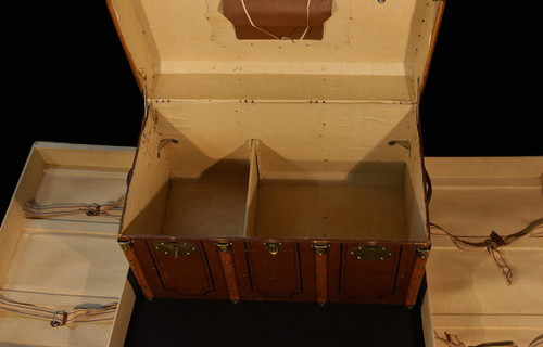 19th century travel trunk