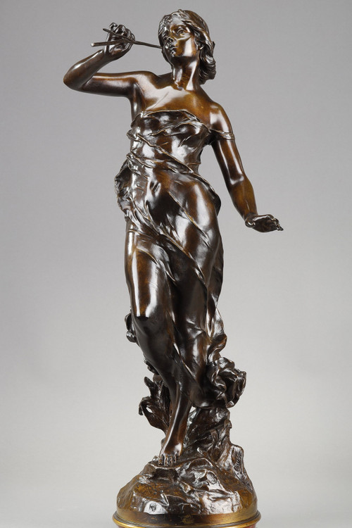 Bronze sculpture "La Renommée", signed Julien Causse 