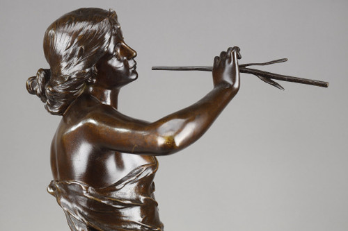 Bronze sculpture "La Renommée", signed Julien Causse 