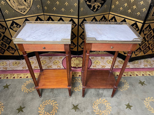 Pair Of Louis XVI Style Bedside Tables