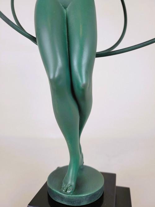 Fayral And Max Le Verrier, Illusion, Signed Sculpture, Art Deco, 20th Century