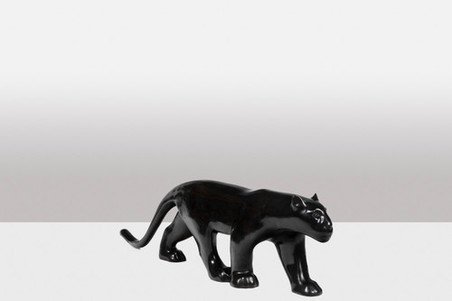 François Pompon. “Large black panther”, bronze, 2006 print.