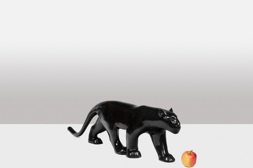 François Pompon. “Large black panther”, bronze, 2006 print.